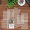 10 Pieces M5 5-Ring Binder Inserts Sheet Protectors Clear Document Sleeves for Professionals Travelers Artists Teachers Project