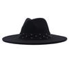 European and American New Felt Jazz Hat British Gentleman Woolen Colorful Diamond Ribbon Top Hat