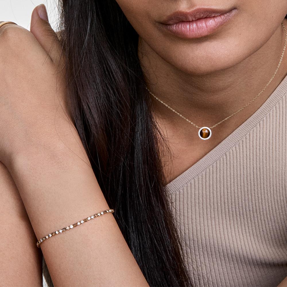 Daniel Wellington Classic Tennis Bracelet Honeycomb Cubic Tennis Friendship Bracelet