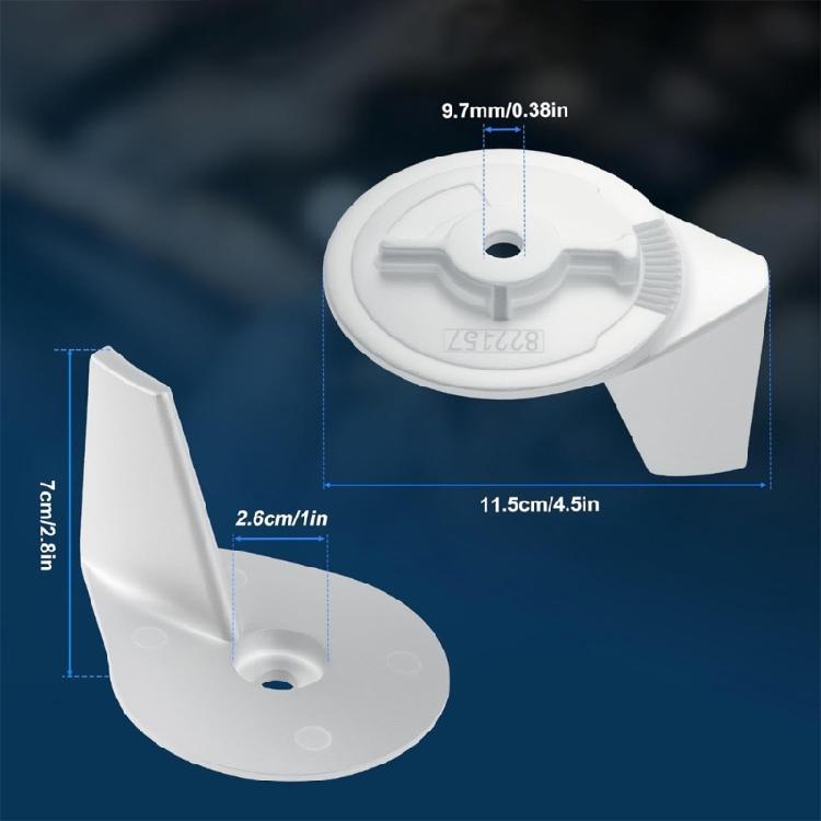 Precisions Design Zinc Alloy Outboard Motor Fin Anodes Trim Tab Anodes For 30 50HP Boats