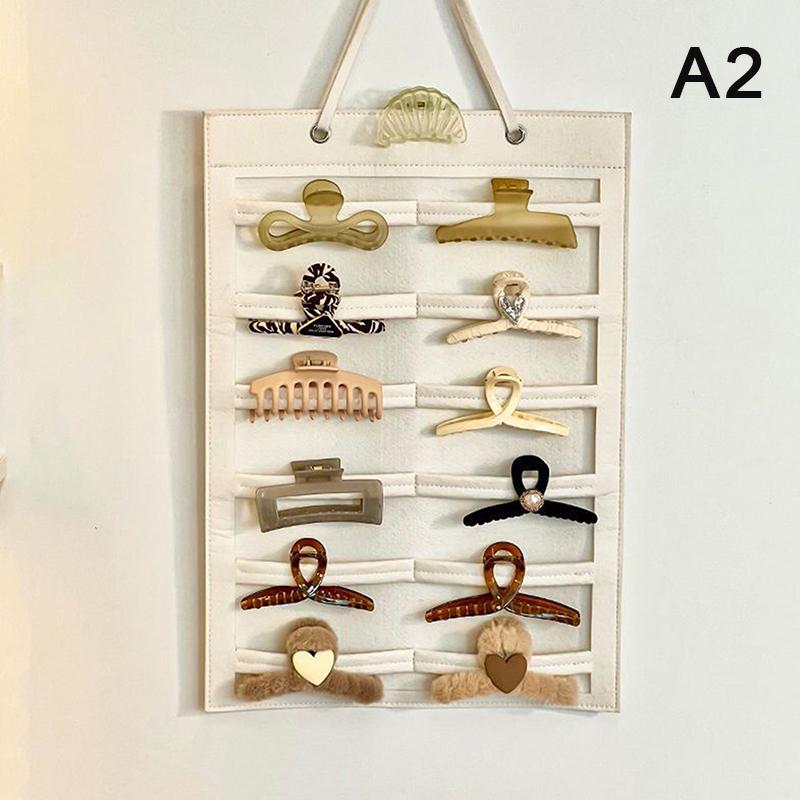 Organizador de Laços de Cabelo Grande Capacidade Porta-Tiara Pendurado na Parede Cabide de Presilhas de Cabelo Economizador de Espaço Cabelo Decoração de Parede para Quarto de Meninas