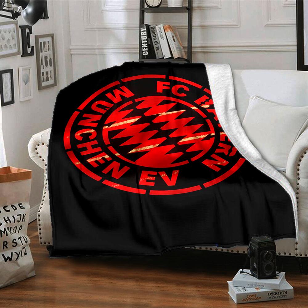 Bayern Munich Crest Blankets Flannel Printed Breathable Warm Throw Blanket for Home Office Bedspreads 0708a119