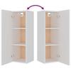 4 Piece TV Cabinet Set White Particleboard