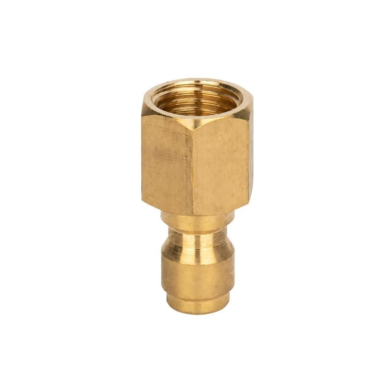 Copper Pressure Washer Adapter with Threaded Coupler Design for Hoses and Matching Cleaning Equipment Fittings