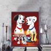 5D DIY Diamond Painting Decoration 101 Dalmatians Family Portrait Theme Illustration Diamond Embroidery Rhinestone Cross Stitch Set Handmade
