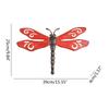 Metal Dragonfly Wall Decoration Garden Fence Outdoor Wall Art for Ideal Gift Outdoor Wall Decoration Suitable for Yard P