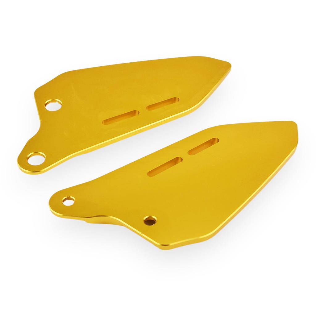 BYEMTTY Aluminium Fersenschutz, 1 Paar, Passend für Kawasaki Z900RS Z900RS CAFE 2018 2019 2020 2021 2022 2023 2024 2025 (Gold)