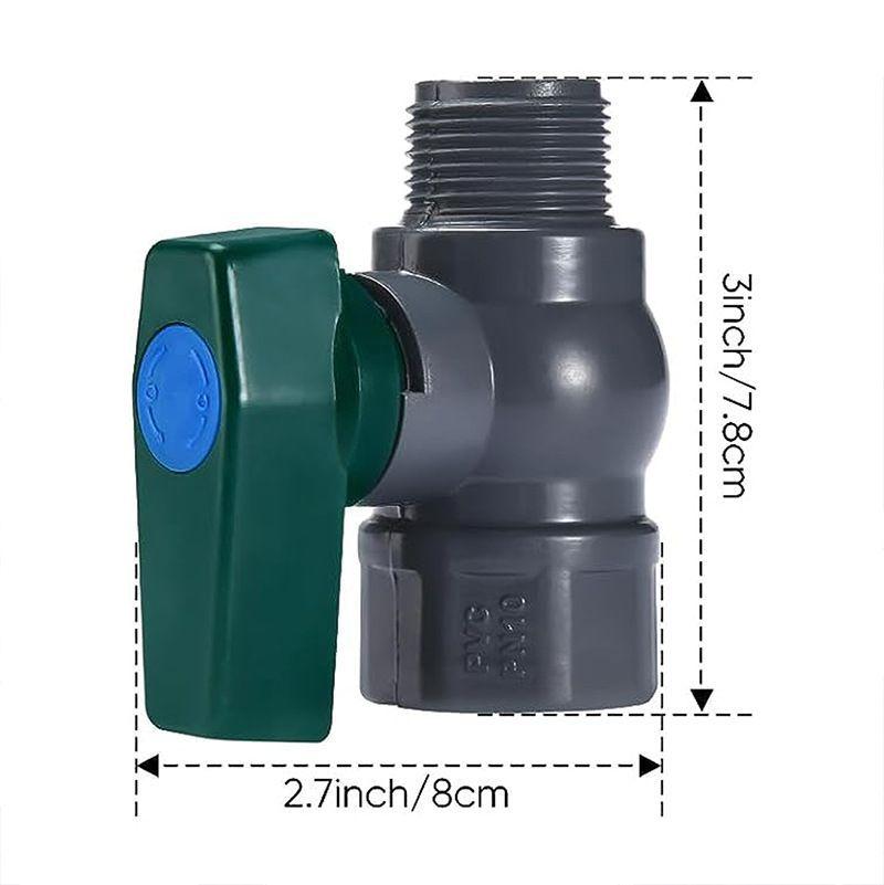 Rain Bucket Faucet Kit PVC Steering Gear Partition Joint Hose Adapter Suitable for Water Tanks Garden Aquariums Tank Connector