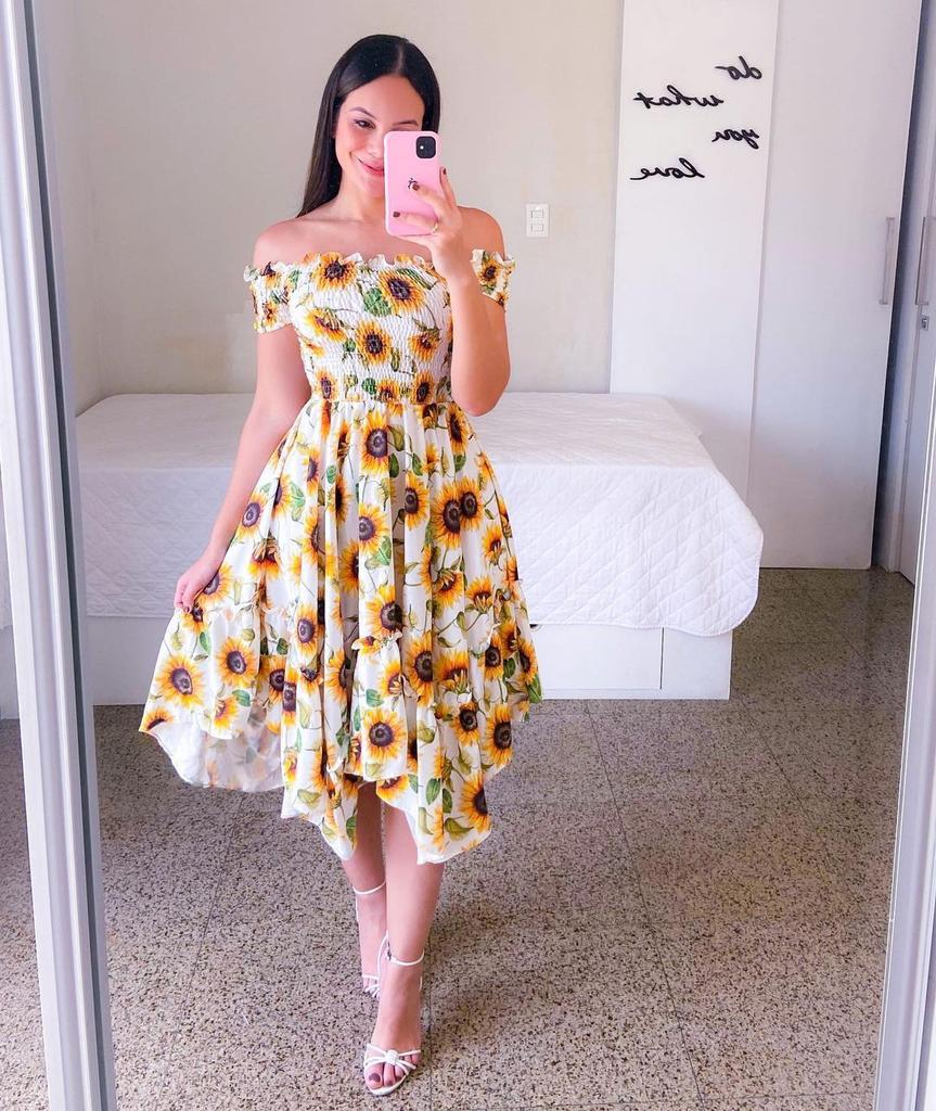 2026 European and American cross-border Amazon ebay dress one-word shoulder irregular off-the-shoulder digital printing medium and long dress