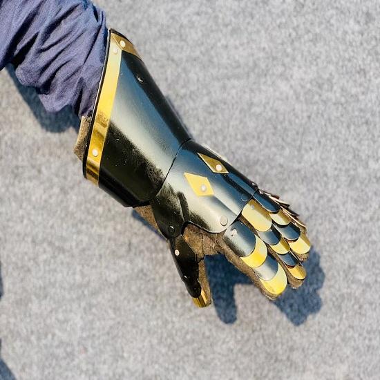 Středověké gotické brnění Rukavice Temná fantasy Gotické rukavice Nositelné rukavice Fantasy Cosplay LARP, Hraní rolí, Vánoce, Sběratelský kousek