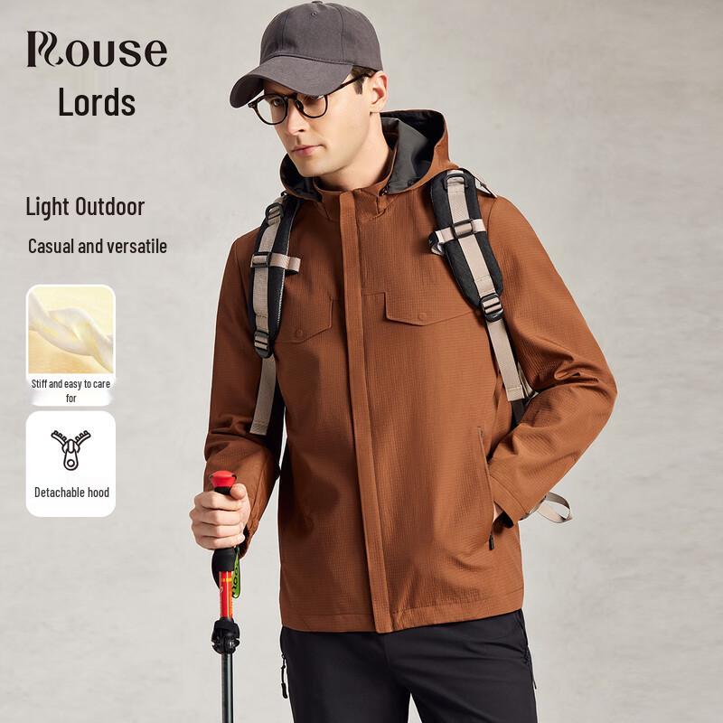 

Luozhi Men s Lightweight Outdoor Windbreaker Hooded Jacket L / 50 (175/92A)