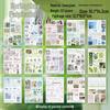 Yu Xian Universe Moss Series Vintage Peel-off Sticker Book: Versatile Patterns for Journal, Phone, or Collage Decoration