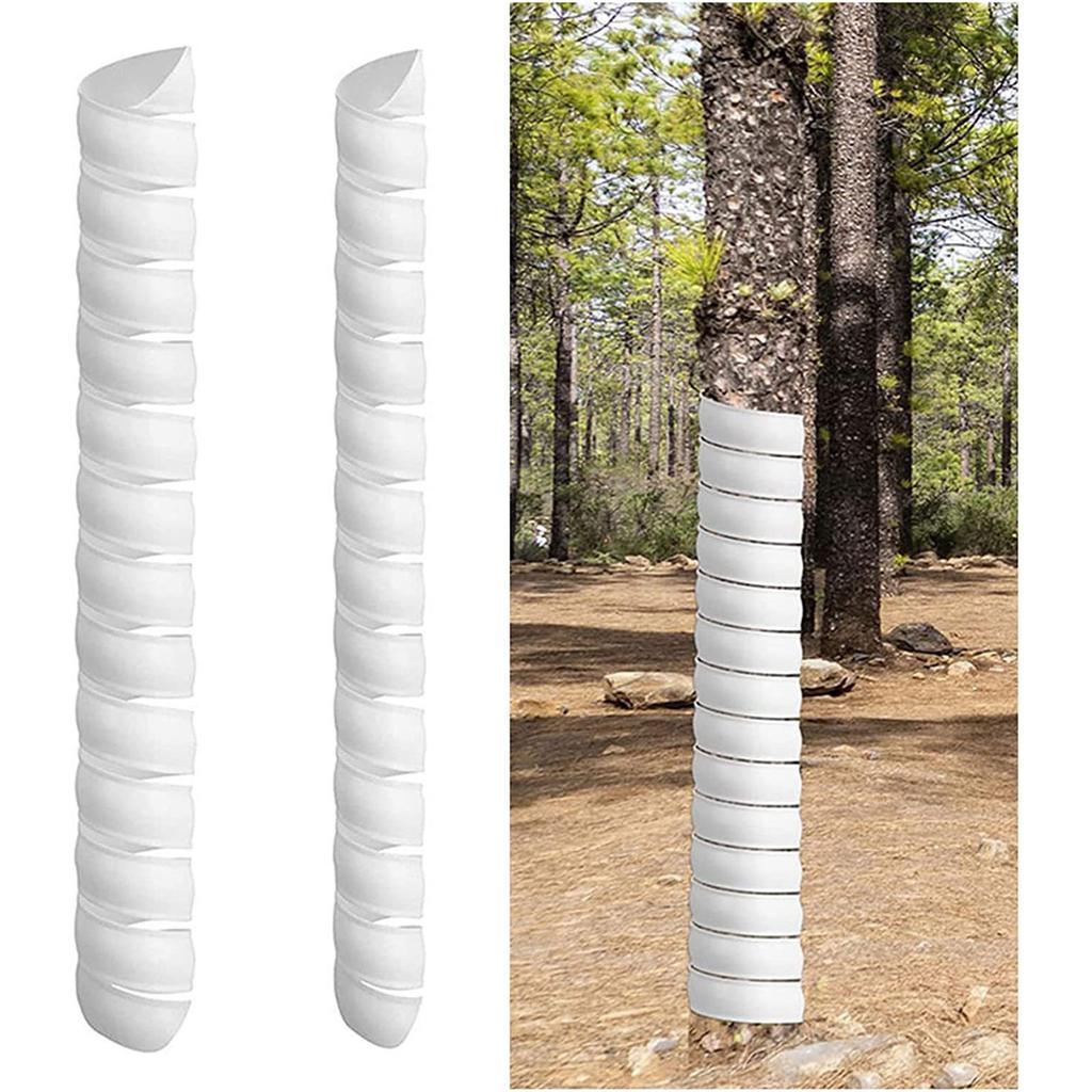 4x Tree Trunk Protector Plastic Spirals Tree Guards Trunk Protector Tubes Wraps Protect Plant From Deer Rabbit Rodents