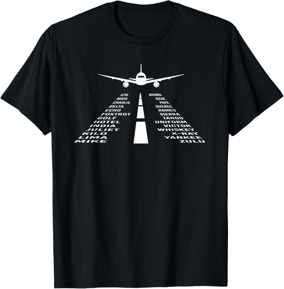 

RC Plane Pilot Airport Runway Phonetic Alphabet Small Plane Gift Unisex T-Shirt 4XL
