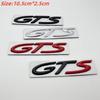 1pcs Metal GTS Letter Sticker Car Rear Emblem Fender Side Rear Tail Trunk Badge Sticker Styling Accessories For 911 718 928 901
