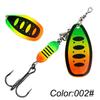 18g Rotating Spinner Lure Bass Pike Fishing Sea Freshwater Artificial Bait With Treble Hook