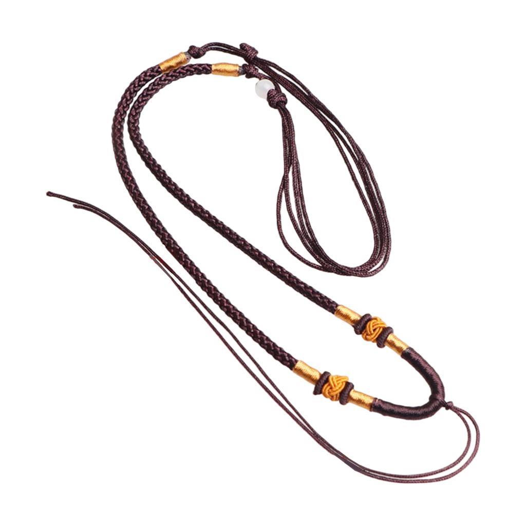 Adjustable Handwoven Braided Necklace Cord Handmade Necklace Chain for Men and Women Everyday Stylish Accessories
