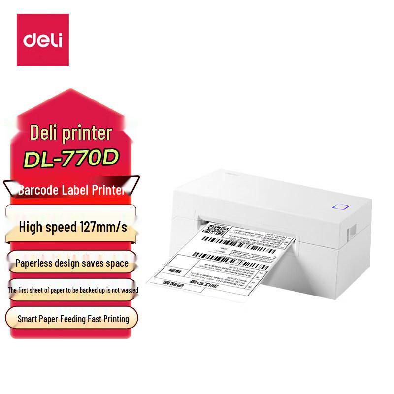 Deli DL-770D 108mm Wireless Thermal Label Printer