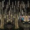 Solar Waterproof LED Meteor Shower String Lights for Outdoor Trees & Festival Decorations