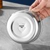 Gu Rou 304 Stainless Steel Multi-Purpose Food Storage Bowls with Lids (5-Pack)
