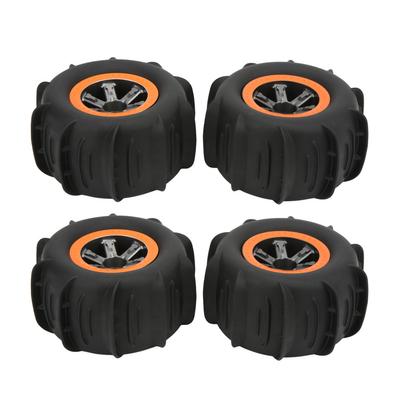 4pcs RC Beach Tires Multifunction Waterproof Rubber RC Car Wheel for 112 110 RC Cars