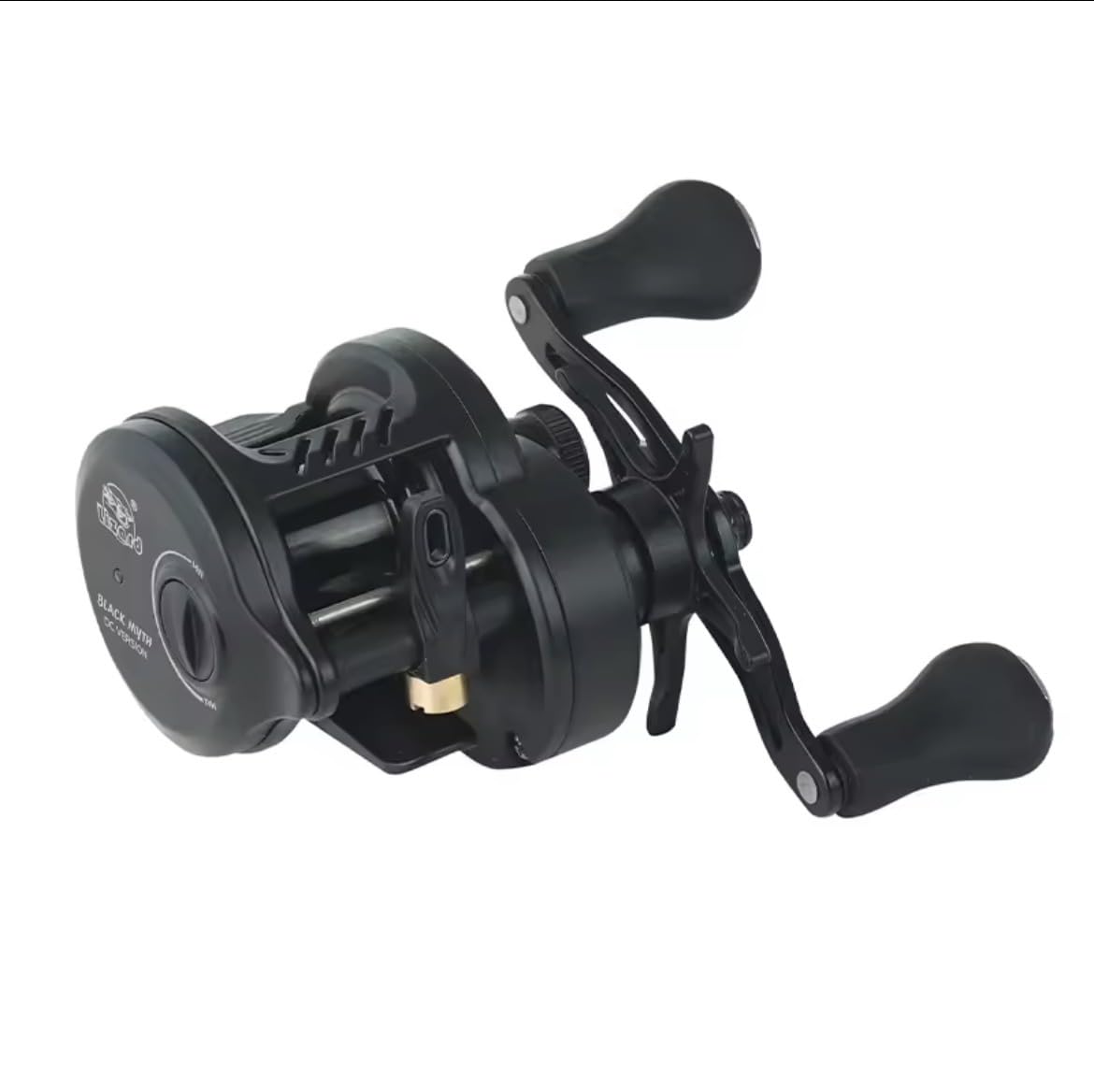 

LIZARD DC BLACK MYTH 155g Lightweight Round Bait Finesse Reel with BFS Digital Brake (Left Handle) чёрный