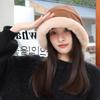 Winter Plush Hat Women's Plush Thickened Lamb Wool Bucket Hat Warm Ear Protection Cold Basin Hat Mongolia Hat