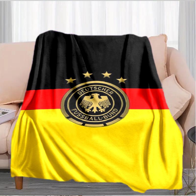 German Football Emblem Printed Throws Blanket Soft Flannel Blankets for Couch Bed Gifts for Men Women Picnic blanket Christmas gifts