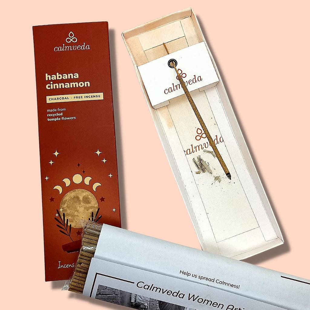 Havana Cinnamon Incense Stick Exotic - Calming Meditation Incense 80 Sticks