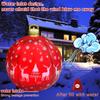 Light Up Christmas Ball Decorations Outdoor Inflatable Christmas Ball with Remote Control and LED Light Adjustable Color
