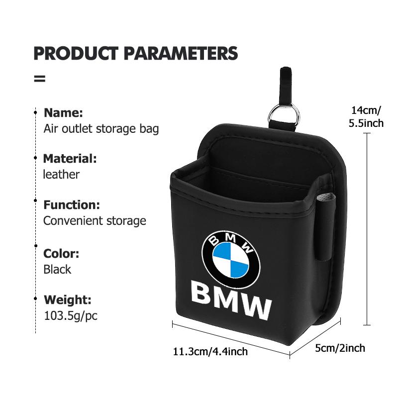 Car Air Vent Storage Pocket Phone Holder Coin Key Card Organizer For BMW M3 M5 X3 E93 F10 F20 F30 F40 F15 F25 F26 F31 F49 F86 yflb10