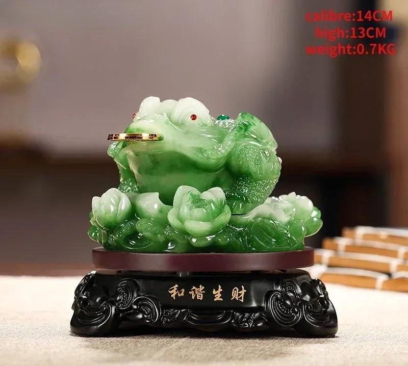 Fortune Gold Toad Ornament Three-legged Toad Shop Company Opening Auspicious Living Room Decor