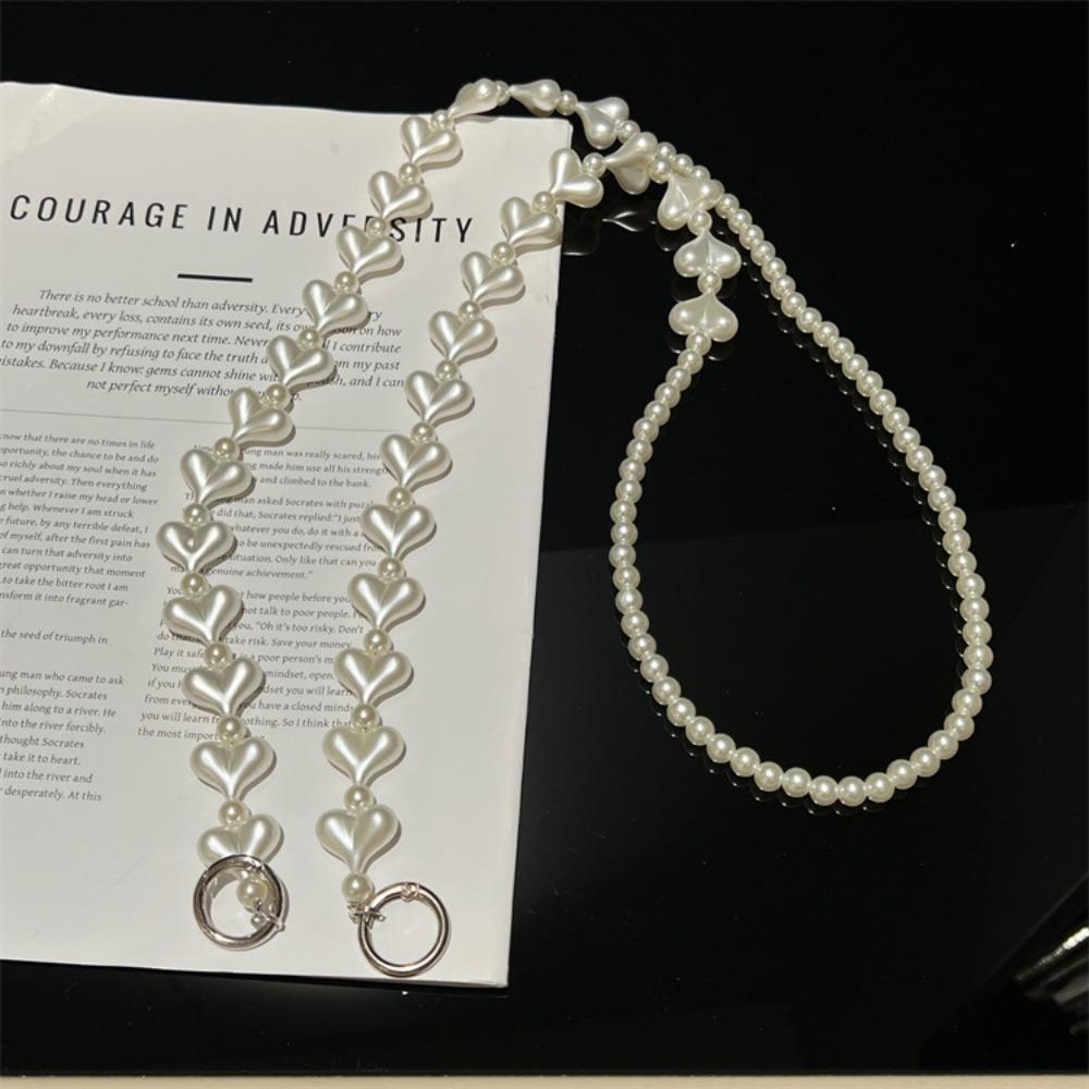Crossbody Mobile Phone Chain Long Cellphone Lanyard Fashion Beads Phone Strap  Girls