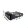 Pilates Bed Neck Pillow LeatherLike Reformer Stitched Seams Exercise Gear Black