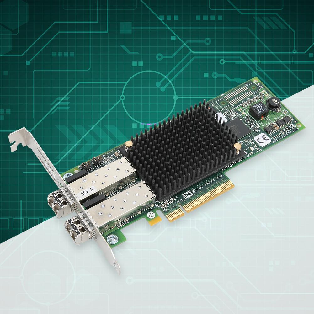 For EMULEX LPE12002 FC HBA PCle 2.0 8G PCl E Dual Port Fiber Channel Card HBA Card