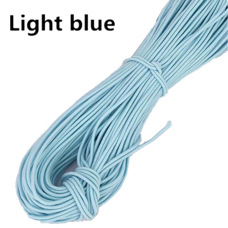 10yards 2mm Colorful High-Quality Round Elastic Rope Round Elastic Band Rubber Band Elastic Line Home DIY Sewing Accessories