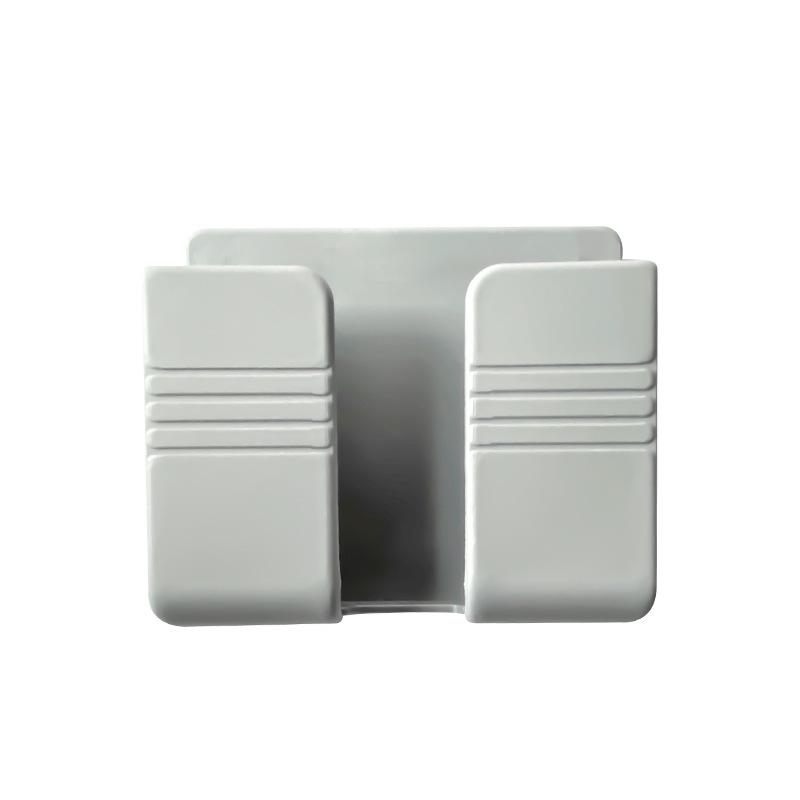 Wall-Mounted No-Punch Phone Storage Shelf: Air Conditioner Home Charger Holder for Bedside