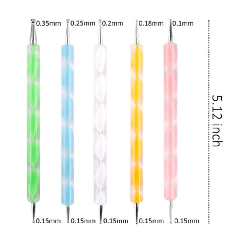 19-teiliges Mandala-Punktierwerkzeug mit wasserdichter Aufbewahrungstasche zum Bemalen von Steinen