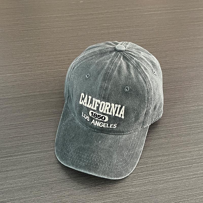 Unisex Retro Distressed Embroidered Baseball Cap for Large Heads - Outdoor Sports Sunshade