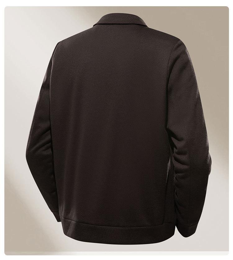 [Sheep Wool] Spring Business and Leisure Wool Cardigan Jacket for Men, Simple Collar Knitted Wool Jacket for Men