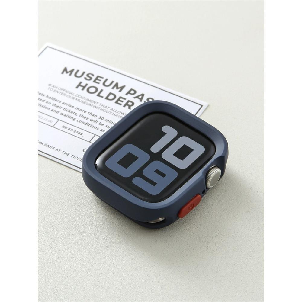 Bumper Soft Silicone Case For Apple Watch Ultra 11 10 9 8 7 6 SE 5 Anti-drop Shockproof Matte Cover For iwatch 49mm 41mm 42mm 46mm 40mm 44mm 45mm