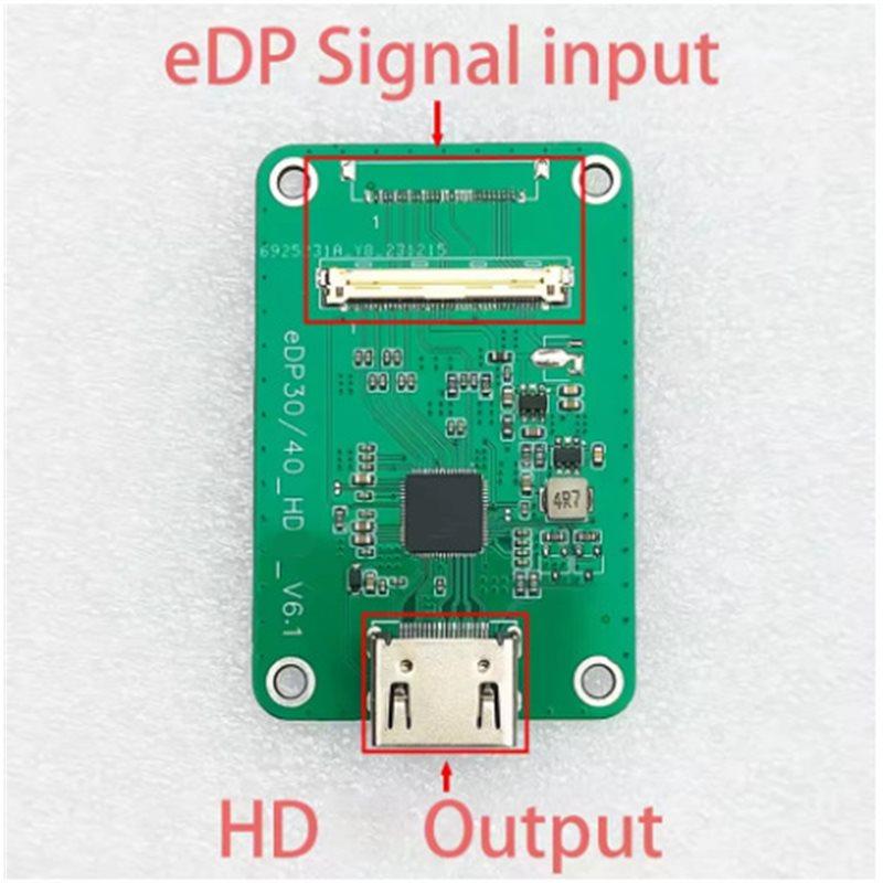 For Various Display EDP To -Compatible Output Board 4K2K 1080P Multi-Resolution DP To -Compatible Transmitter