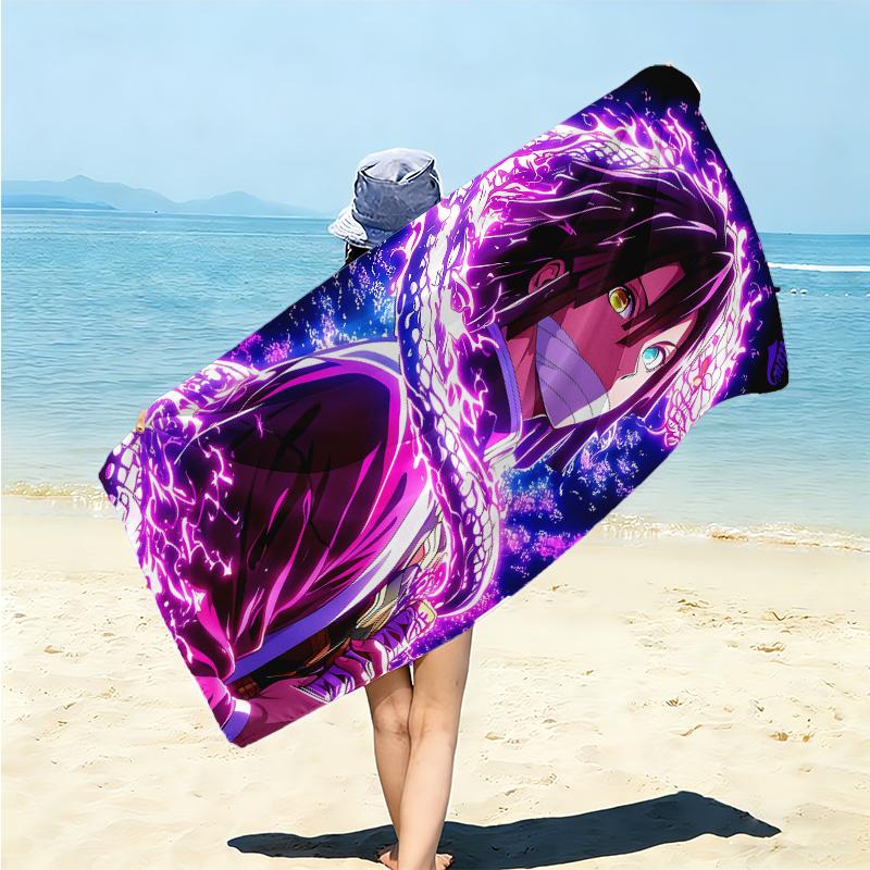 1Pc Moon Warrior Beach Towel Microfiber Beach Towel Thin Absorbent For Beach Swimming Yoga Bath Sports 0917304