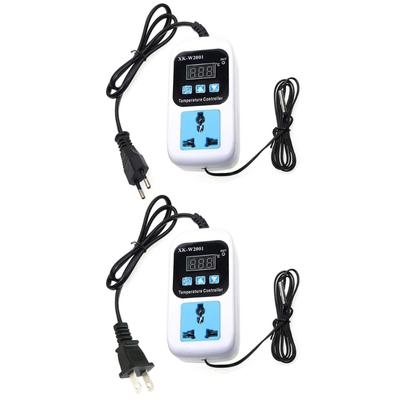 Digital Temperature Controller Socket AC110-220V Thermostat Regulator with 0.1℃ Precise Efficient Energy Saving for Home