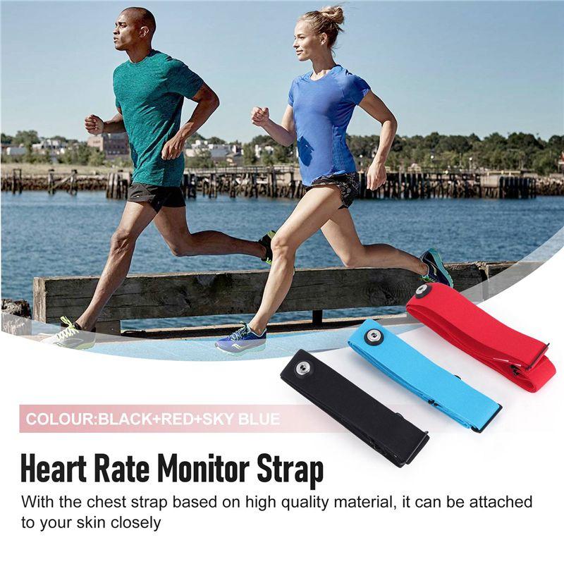 RTENTE-3Pcs For Magene Heart Rate Chest Strap Adjustable Elastic Strap For Polar Wahoo Garmin Sports Wireless Monitor Rate Belt2