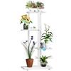 Plant Stand Indoor, Tiered Plant Stand for Indoor Plants, Corner Flower Stand for Living Room, Multi-Layer Metal Frame Plant Shelf (3/4/5/6/7/8 Tiers)