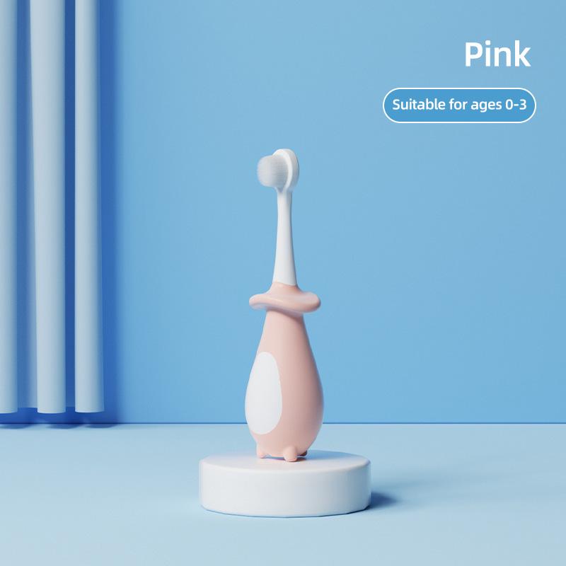 

Children s Toothbrush Kids Toothbrush Extra Soft Easy Grip for Toddlers Toothbrushes Child Toothbrush Pack Kids Ages 2+ рожевий