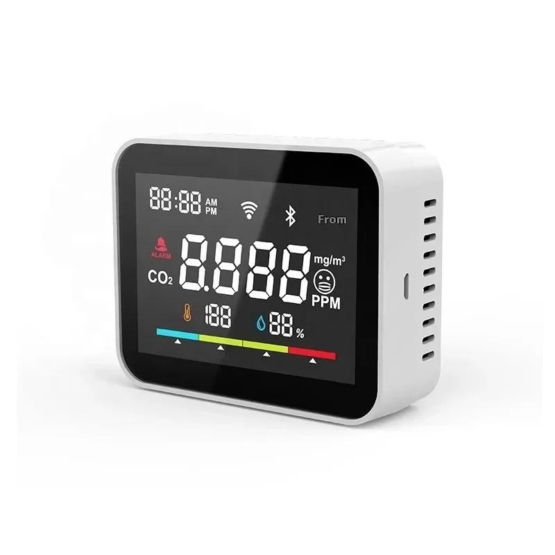 

ZEXEF WiFi Многофункциональный Интеллектуальный Прибор для Мониторинга Качества Воздуха Детектор CO2 Внутренний Детектор Угарного Газа Дыма