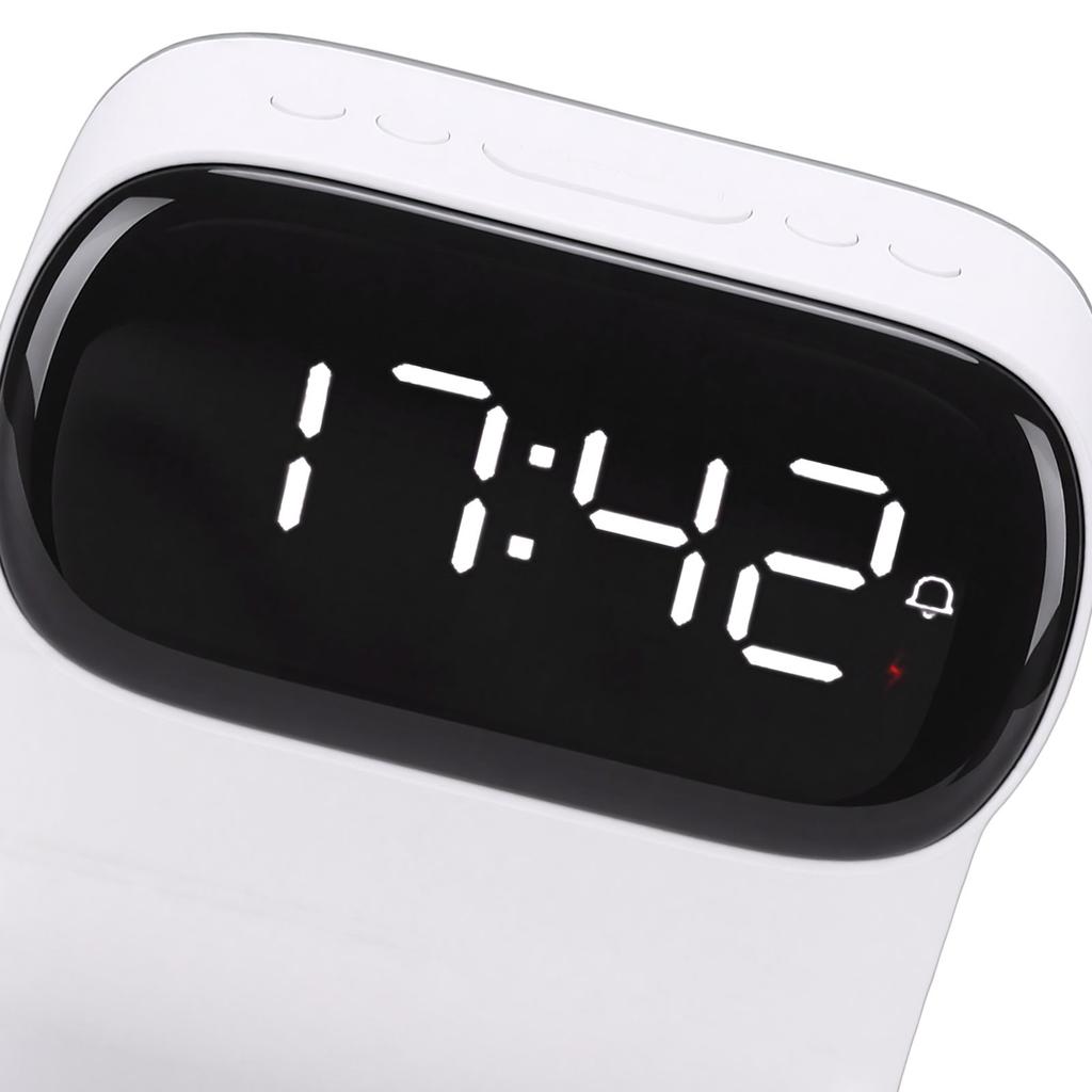 Digital Alarm Clock with Wireless Fast Charging Station 15W Touch Smart Lamp 3 Colors Nightlight for Living Room Bedside