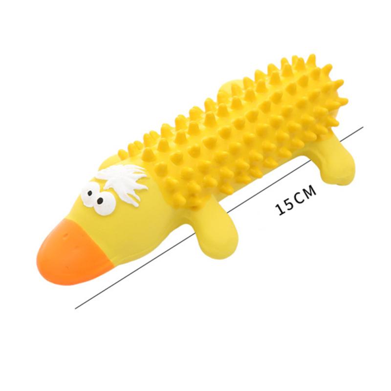 Pet Dog Chewing Squeaky Toys Cute Animal Shape Bite-resistant Tooth Cleaning Molar Toys Pet Supplies